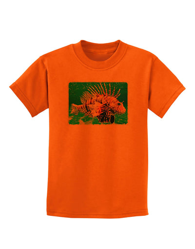 Lionfish in Watercolor Childrens T-Shirt-Childrens T-Shirt-TooLoud-Orange-X-Small-Davson Sales