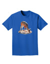 Little Buck Cutout Adult Dark T-Shirt-Mens T-Shirt-TooLoud-Royal-Blue-Small-Davson Sales