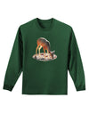 Little Buck Cutout Adult Long Sleeve Dark T-Shirt-TooLoud-Dark-Green-Small-Davson Sales