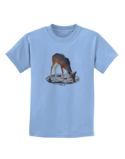 Little Buck Cutout Childrens T-Shirt-Childrens T-Shirt-TooLoud-Light-Blue-X-Small-Davson Sales