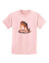 Little Buck Cutout Childrens T-Shirt-Childrens T-Shirt-TooLoud-PalePink-X-Small-Davson Sales