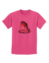 Little Buck Cutout Childrens T-Shirt-Childrens T-Shirt-TooLoud-Sangria-X-Small-Davson Sales