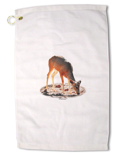 Little Buck Cutout Premium Cotton Golf Towel - 16 x 25 inch-Golf Towel-TooLoud-16x25"-Davson Sales