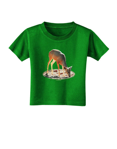 Little Buck Cutout Toddler T-Shirt Dark-Toddler T-Shirt-TooLoud-Clover-Green-2T-Davson Sales