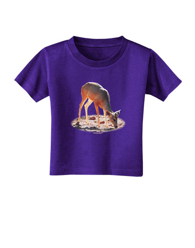 Little Buck Cutout Toddler T-Shirt Dark-Toddler T-Shirt-TooLoud-Purple-2T-Davson Sales