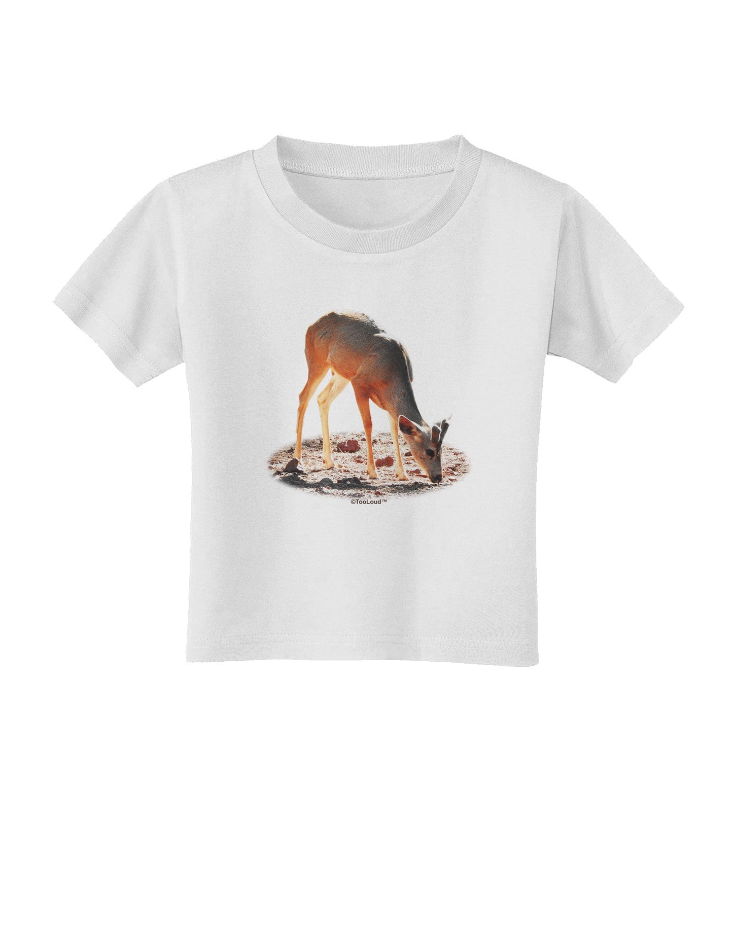 Little Buck Cutout Toddler T-Shirt-Toddler T-Shirt-TooLoud-White-2T-Davson Sales