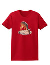 Little Buck Cutout Womens Dark T-Shirt-TooLoud-Red-X-Small-Davson Sales