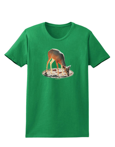 Little Buck Cutout Womens Dark T-Shirt-TooLoud-Kelly-Green-X-Small-Davson Sales