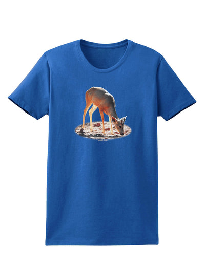 Little Buck Cutout Womens Dark T-Shirt-TooLoud-Royal-Blue-X-Small-Davson Sales