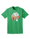 Little Gingerbread House Design #1 Adult Dark T-Shirt by TooLoud-Mens T-Shirt-TooLoud-Kelly-Green-Small-Davson Sales