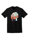 Little Gingerbread House Design #1 Adult Dark T-Shirt by TooLoud-Mens T-Shirt-TooLoud-Black-Small-Davson Sales