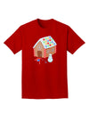 Little Gingerbread House Design #1 Adult Dark T-Shirt by TooLoud-Mens T-Shirt-TooLoud-Red-Small-Davson Sales