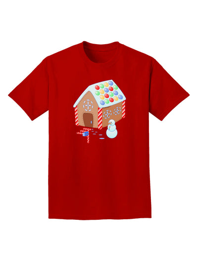 Little Gingerbread House Design #1 Adult Dark T-Shirt by TooLoud-Mens T-Shirt-TooLoud-Red-Small-Davson Sales