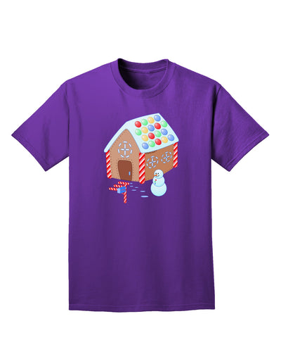 Little Gingerbread House Design #1 Adult Dark T-Shirt by TooLoud-Mens T-Shirt-TooLoud-Purple-Small-Davson Sales