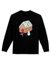 Little Gingerbread House Design #1 Adult Long Sleeve Dark T-Shirt by TooLoud-TooLoud-Black-Small-Davson Sales