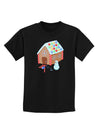 Little Gingerbread House Design #1 Childrens Dark T-Shirt by TooLoud-Childrens T-Shirt-TooLoud-Black-X-Small-Davson Sales