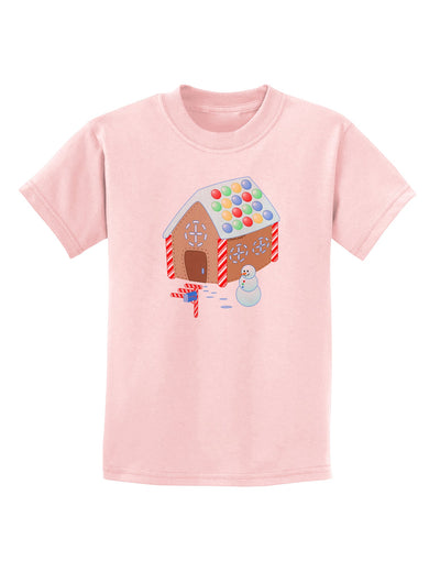 Little Gingerbread House Design #1 Childrens T-Shirt by TooLoud-Childrens T-Shirt-TooLoud-PalePink-X-Small-Davson Sales