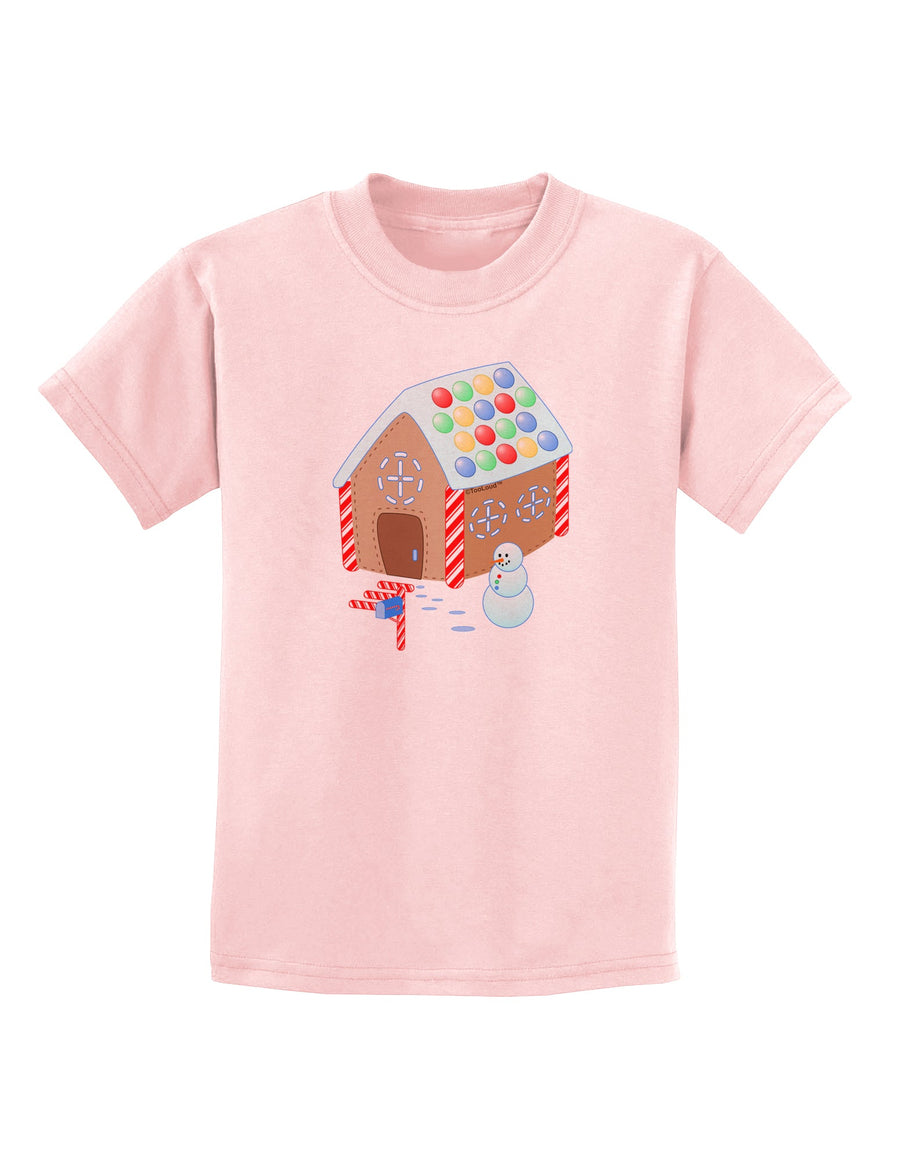 Little Gingerbread House Design #1 Childrens T-Shirt by TooLoud-Childrens T-Shirt-TooLoud-White-X-Small-Davson Sales