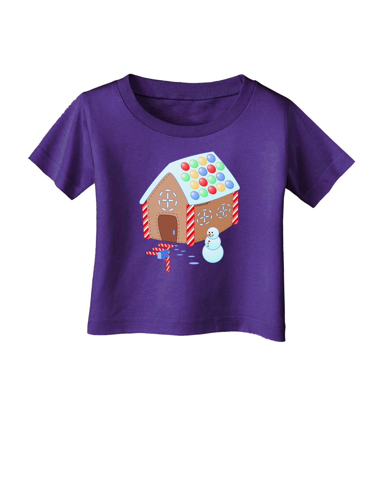 Little Gingerbread House Design #1 Infant T-Shirt Dark by TooLoud-Infant T-Shirt-TooLoud-Purple-06-Months-Davson Sales