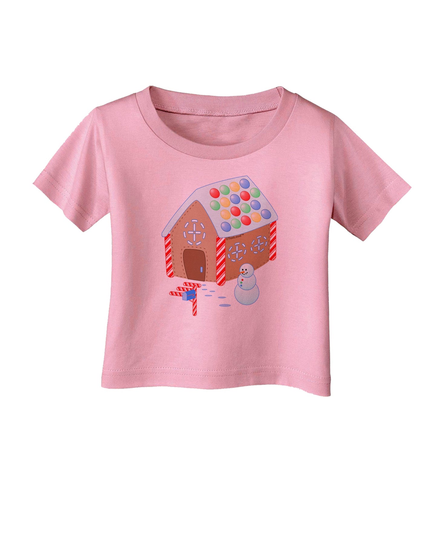 Little Gingerbread House Design #1 Infant T-Shirt by TooLoud-Infant T-Shirt-TooLoud-Candy-Pink-06-Months-Davson Sales