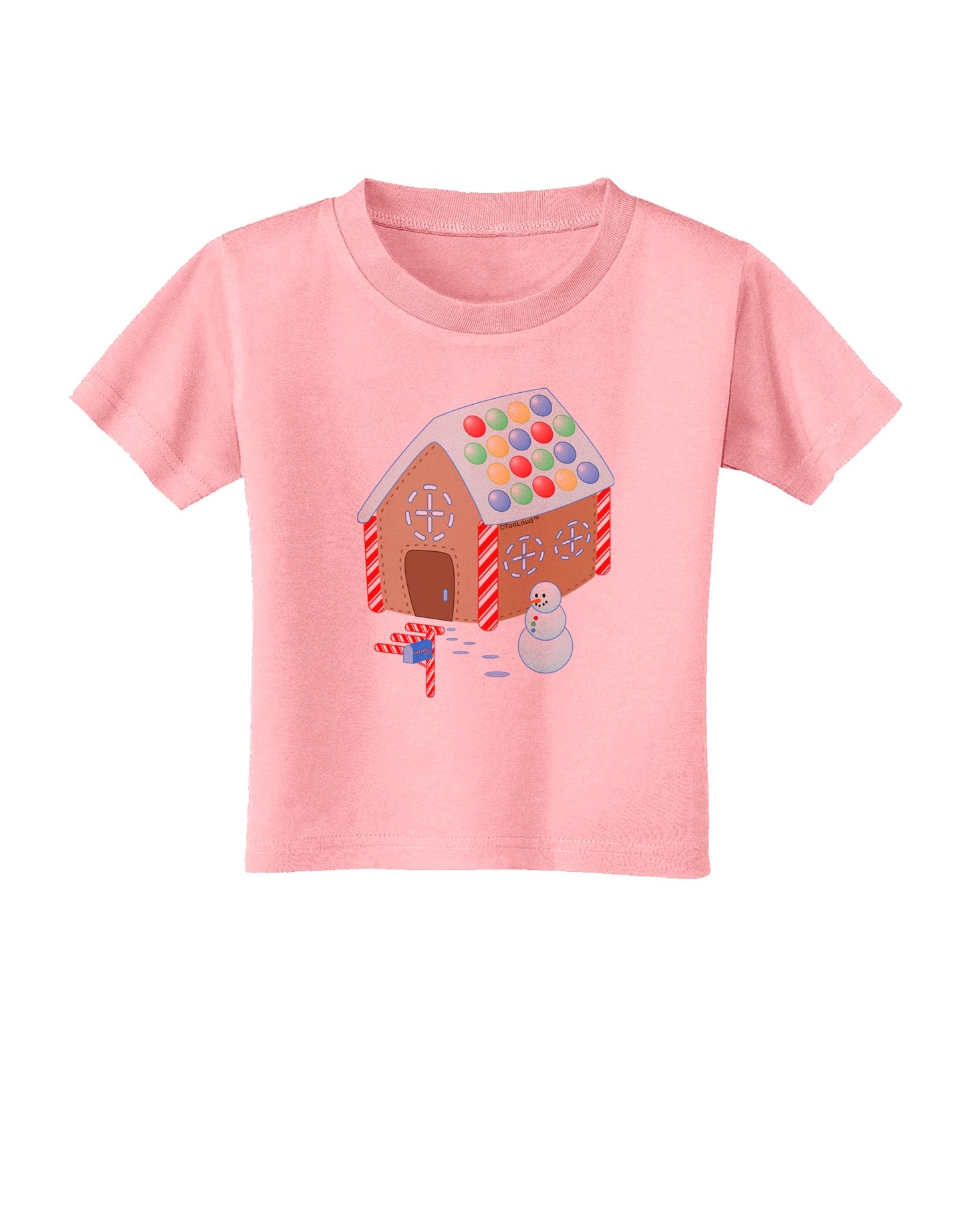 Little Gingerbread House Design #1 Toddler T-Shirt by TooLoud-Toddler T-Shirt-TooLoud-Candy-Pink-2T-Davson Sales