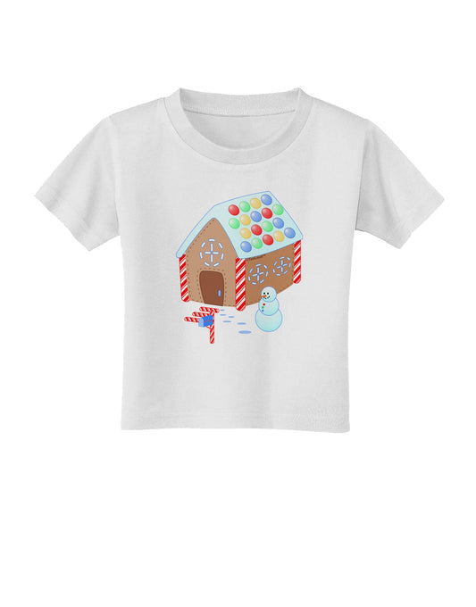 Little Gingerbread House Design #1 Toddler T-Shirt by TooLoud-Toddler T-Shirt-TooLoud-White-2T-Davson Sales