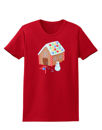 Little Gingerbread House Design #1 Womens Dark T-Shirt by TooLoud-Womens T-Shirt-TooLoud-Red-X-Small-Davson Sales