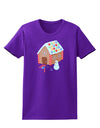 Little Gingerbread House Design #1 Womens Dark T-Shirt by TooLoud-Womens T-Shirt-TooLoud-Purple-X-Small-Davson Sales