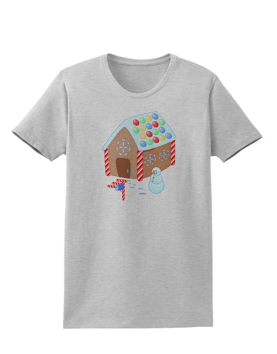 Little Gingerbread House Design #1 Womens T-Shirt by TooLoud-Womens T-Shirt-TooLoud-AshGray-X-Small-Davson Sales