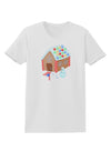 Little Gingerbread House Design #1 Womens T-Shirt by TooLoud-Womens T-Shirt-TooLoud-White-X-Small-Davson Sales