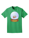 Little Gingerbread House Snow Globe Adult Dark T-Shirt by TooLoud-Mens T-Shirt-TooLoud-Kelly-Green-Small-Davson Sales