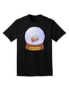 Little Gingerbread House Snow Globe Adult Dark T-Shirt by TooLoud-Mens T-Shirt-TooLoud-Black-Small-Davson Sales