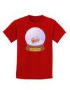 Little Gingerbread House Snow Globe Childrens Dark T-Shirt by TooLoud-Childrens T-Shirt-TooLoud-Red-X-Small-Davson Sales