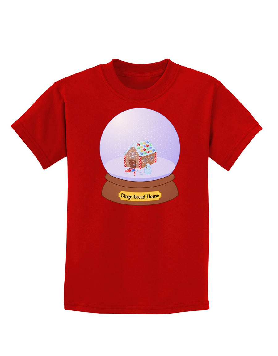 Little Gingerbread House Snow Globe Childrens Dark T-Shirt by TooLoud-Childrens T-Shirt-TooLoud-Black-X-Small-Davson Sales