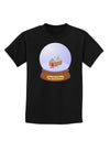 Little Gingerbread House Snow Globe Childrens Dark T-Shirt by TooLoud-Childrens T-Shirt-TooLoud-Black-X-Small-Davson Sales