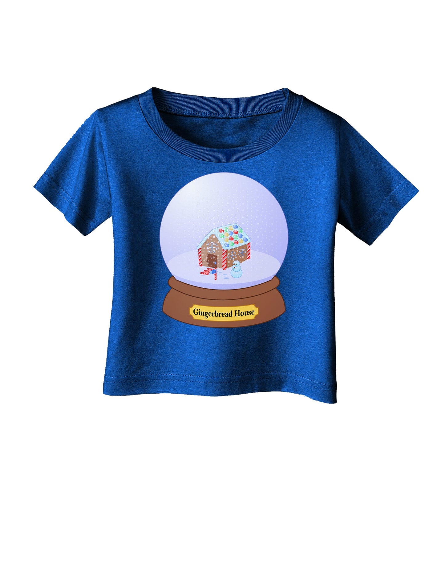 Little Gingerbread House Snow Globe Infant T-Shirt Dark by TooLoud-Infant T-Shirt-TooLoud-Red-06-Months-Davson Sales