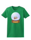 Little Gingerbread House Snow Globe Womens Dark T-Shirt by TooLoud-Womens T-Shirt-TooLoud-Kelly-Green-X-Small-Davson Sales