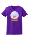 Little Gingerbread House Snow Globe Womens Dark T-Shirt by TooLoud-Womens T-Shirt-TooLoud-Purple-X-Small-Davson Sales