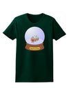 Little Gingerbread House Snow Globe Womens Dark T-Shirt by TooLoud-Womens T-Shirt-TooLoud-Forest-Green-Small-Davson Sales