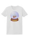 Little Gingerbread House Snow Globe Womens T-Shirt by TooLoud-Womens T-Shirt-TooLoud-White-X-Small-Davson Sales