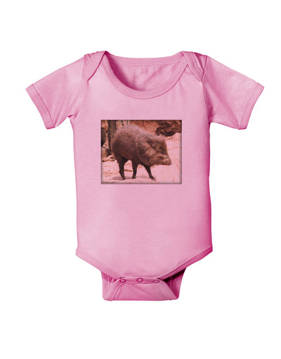 Little Javelina Baby Romper Bodysuit-Baby Romper-TooLoud-Pink-06-Months-Davson Sales