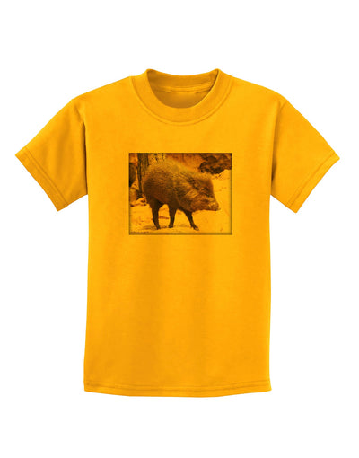 Little Javelina Childrens T-Shirt-Childrens T-Shirt-TooLoud-Gold-X-Small-Davson Sales