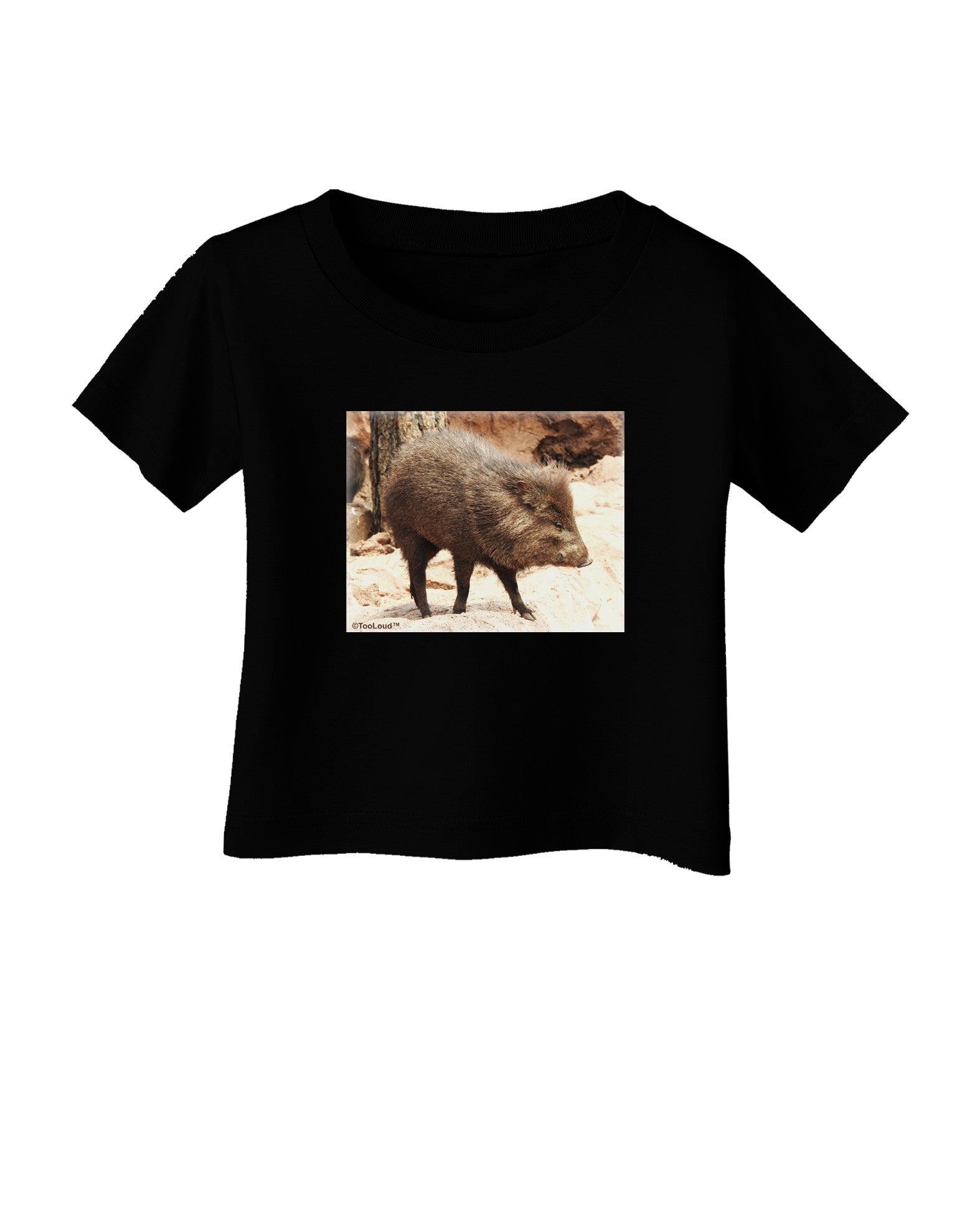 Little Javelina Infant T-Shirt Dark-Infant T-Shirt-TooLoud-Black-06-Months-Davson Sales