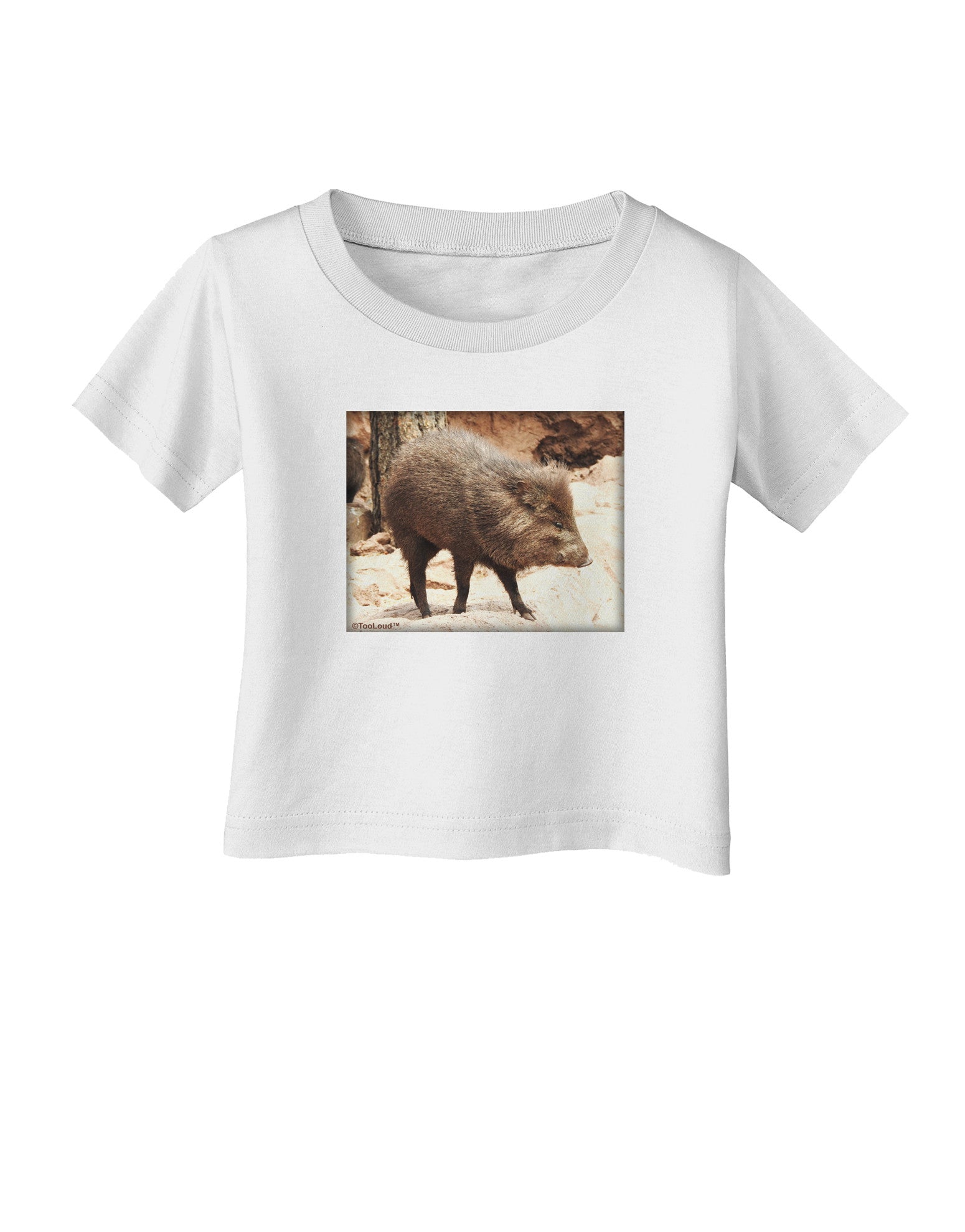 Little Javelina Infant T-Shirt-Infant T-Shirt-TooLoud-White-06-Months-Davson Sales