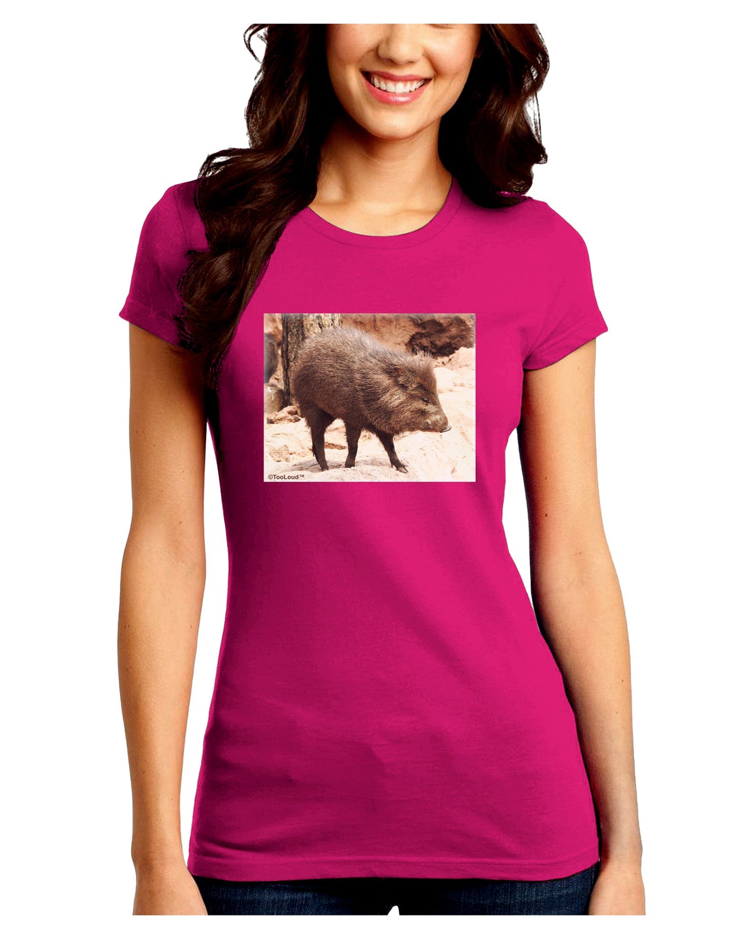 Little Javelina Juniors Petite Crew Dark T-Shirt-T-Shirts Juniors Tops-TooLoud-Hot-Pink-Juniors Fitted Small-Davson Sales