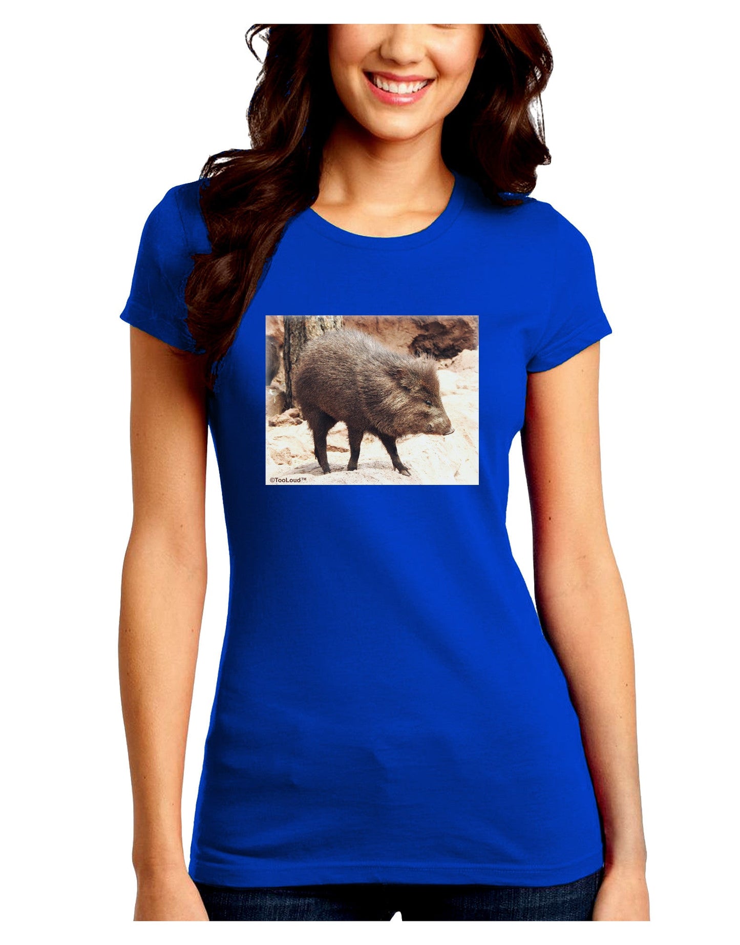 Little Javelina Juniors Petite Crew Dark T-Shirt-T-Shirts Juniors Tops-TooLoud-Royal-Blue-Juniors Fitted Small-Davson Sales
