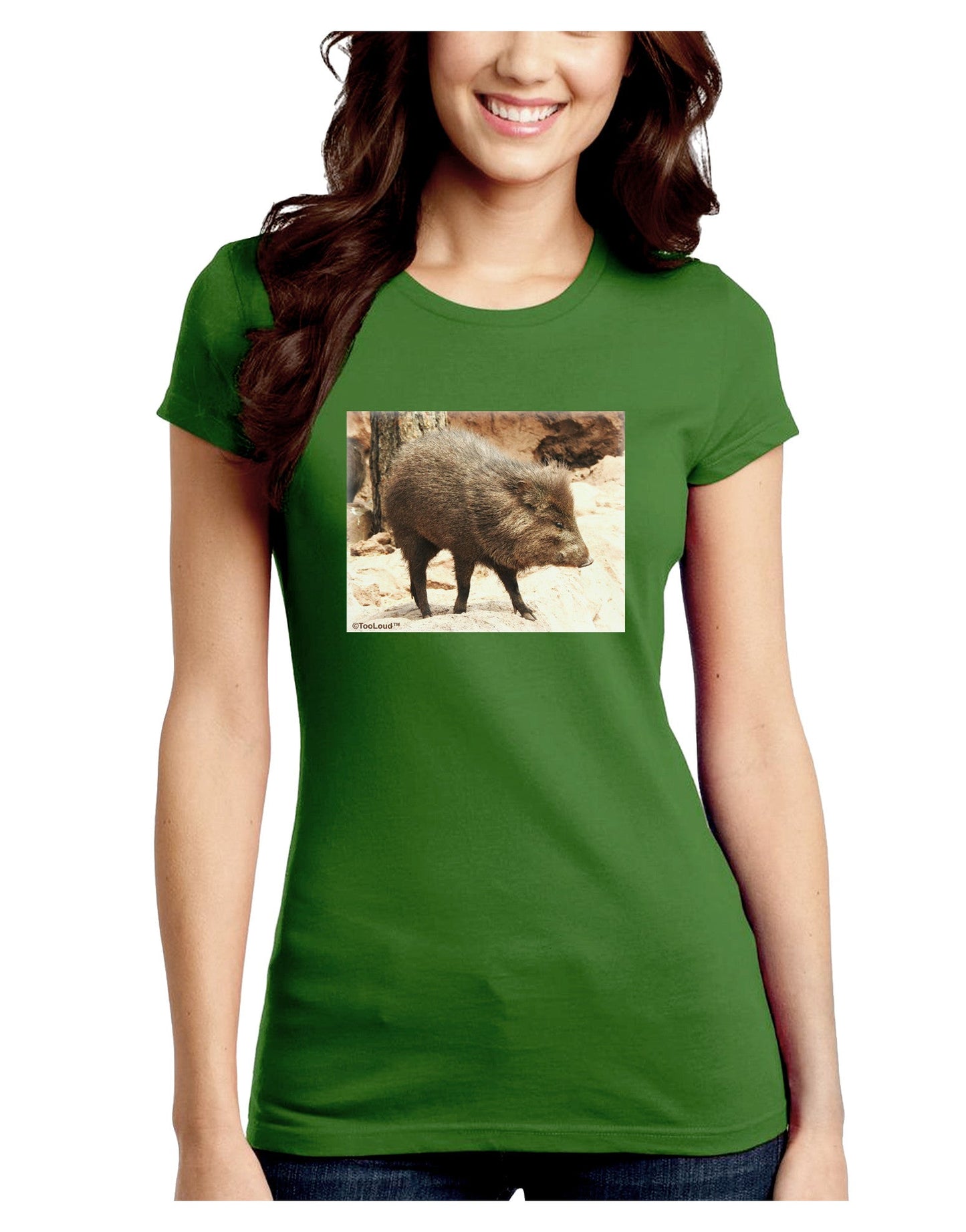 Little Javelina Juniors Petite Crew Dark T-Shirt-T-Shirts Juniors Tops-TooLoud-Kiwi-Green-Juniors Fitted Small-Davson Sales
