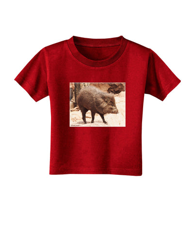 Little Javelina Toddler T-Shirt Dark-Toddler T-Shirt-TooLoud-Red-2T-Davson Sales