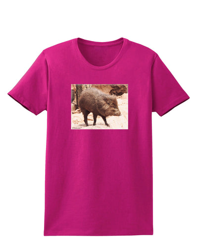 Little Javelina Womens Dark T-Shirt-TooLoud-Hot-Pink-Small-Davson Sales