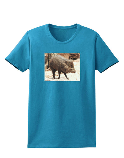 Little Javelina Womens Dark T-Shirt-TooLoud-Turquoise-X-Small-Davson Sales